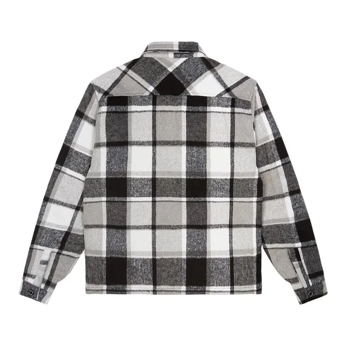 Plaid Flannel Shacket - Graphite