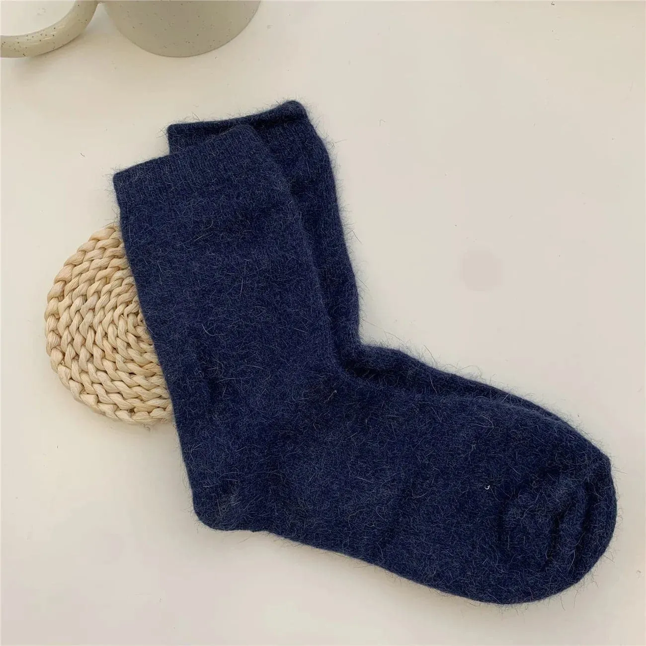 Rabbits Hair Socks - Cozy and Warm Women's Winter Socks (Pack of 2)