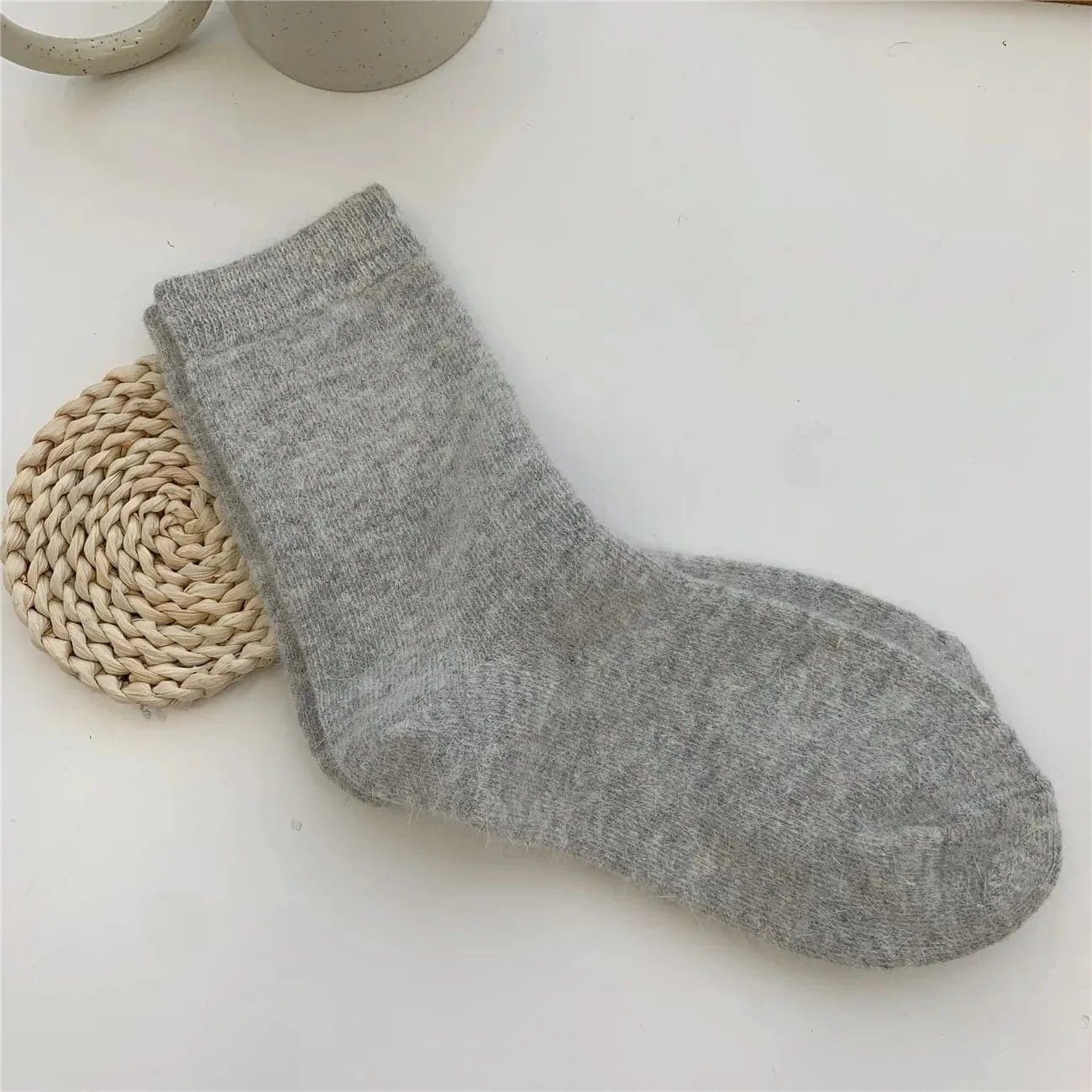 Rabbits Hair Socks - Cozy and Warm Women's Winter Socks (Pack of 2)