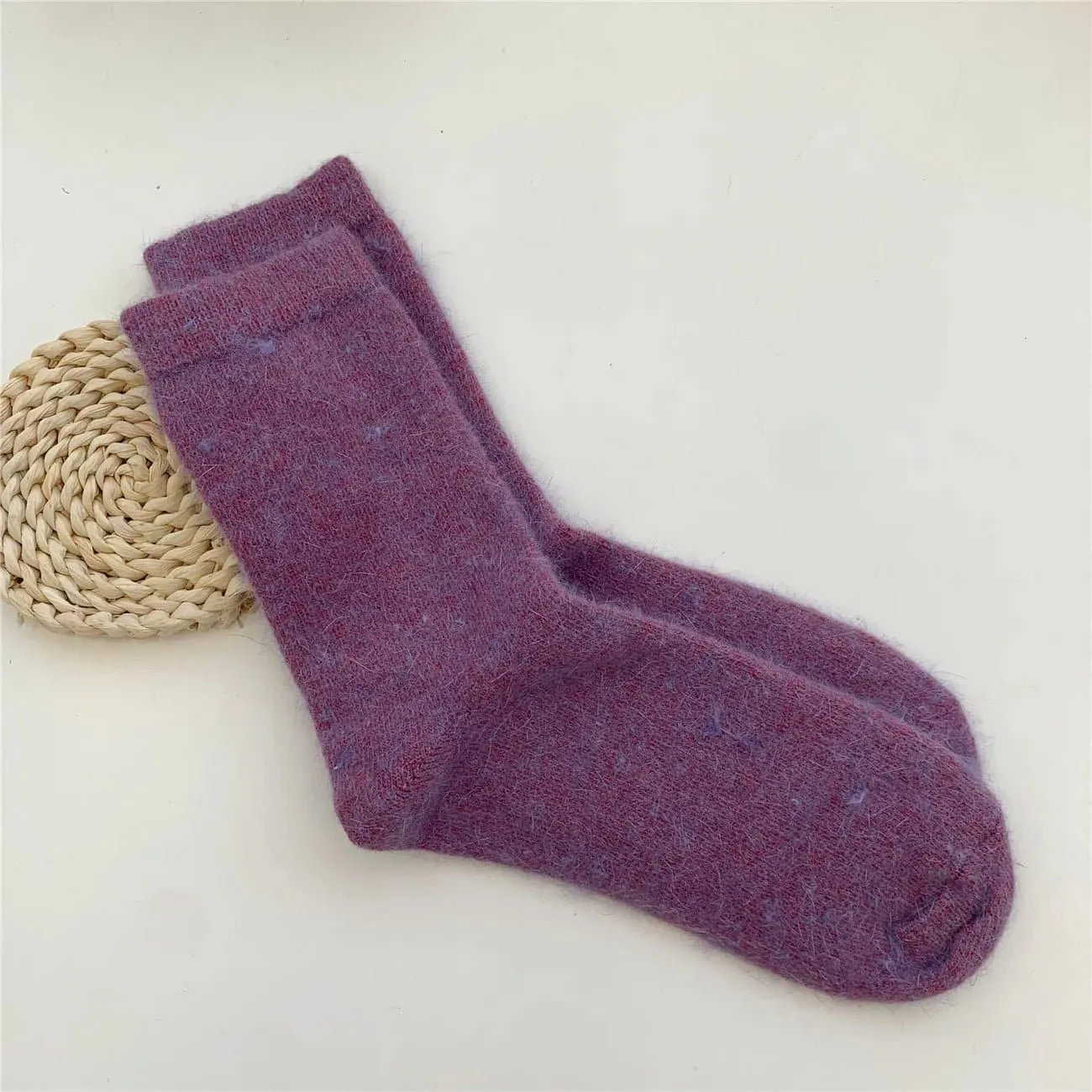 Rabbits Hair Socks - Cozy and Warm Women's Winter Socks (Pack of 2)