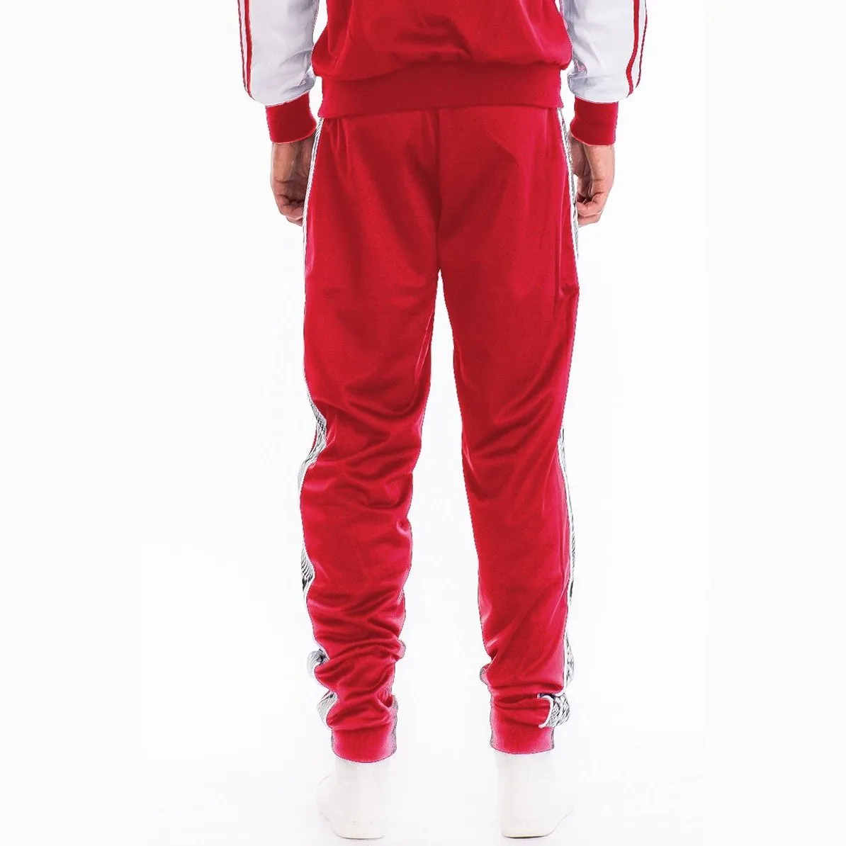 Red Snake Side Track Pants