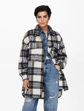 Rosa Long Shacket - Blue/Yellow Plaid