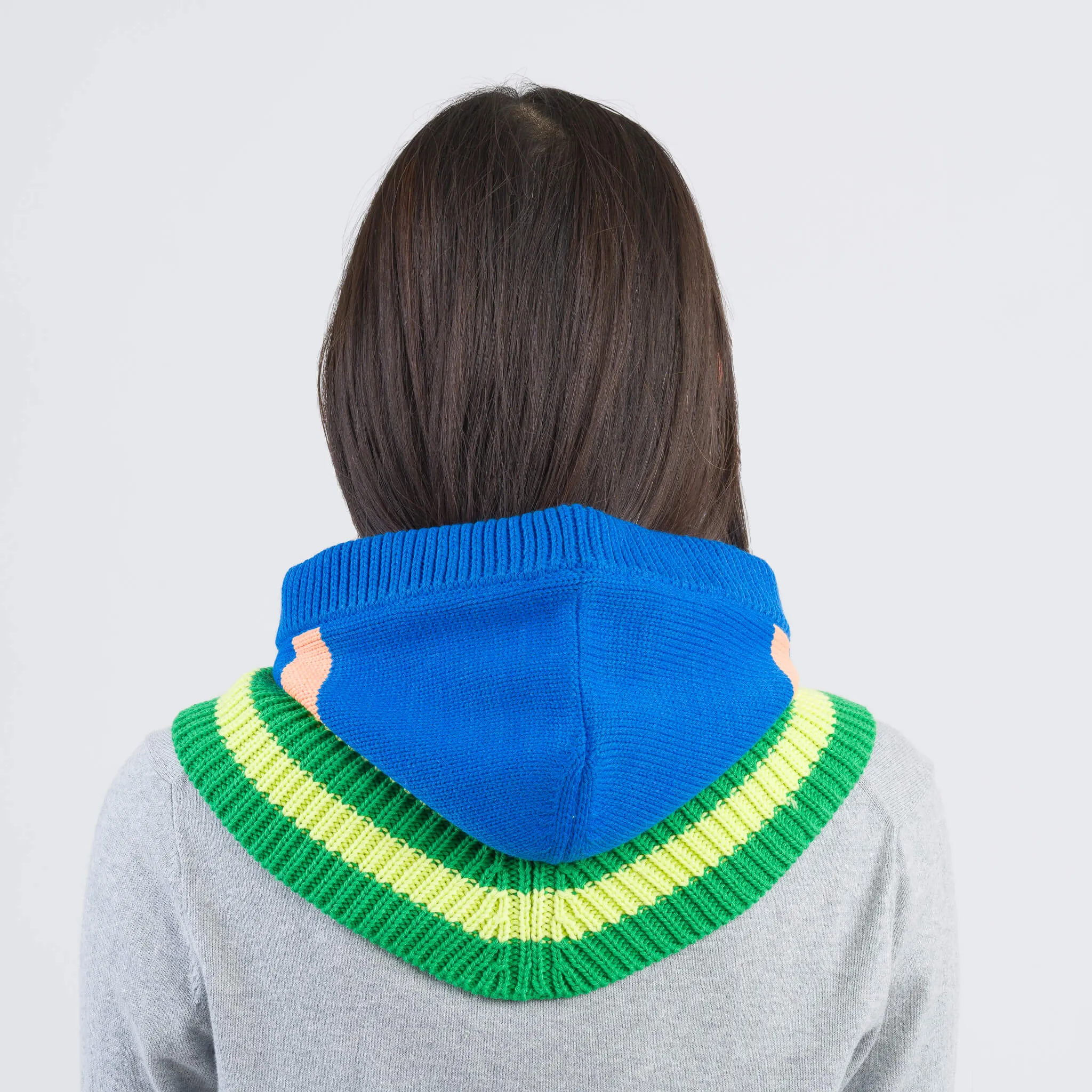 Sport Stripe Knit Hood