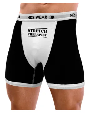 Stretch Therapist Text Mens Boxer Brief Underwear by NDS Wear