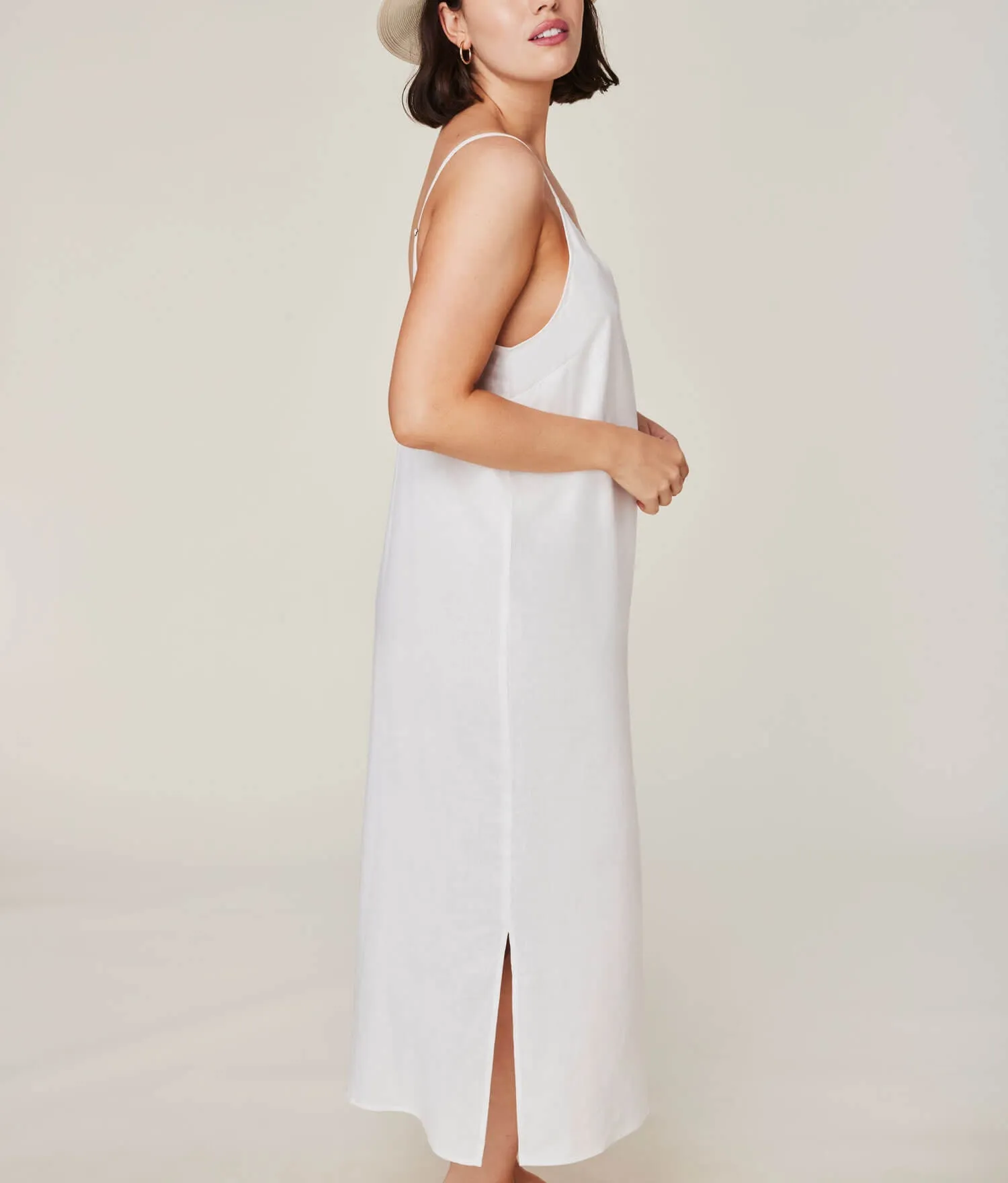 The Barreta Dress - Linen - Coconut