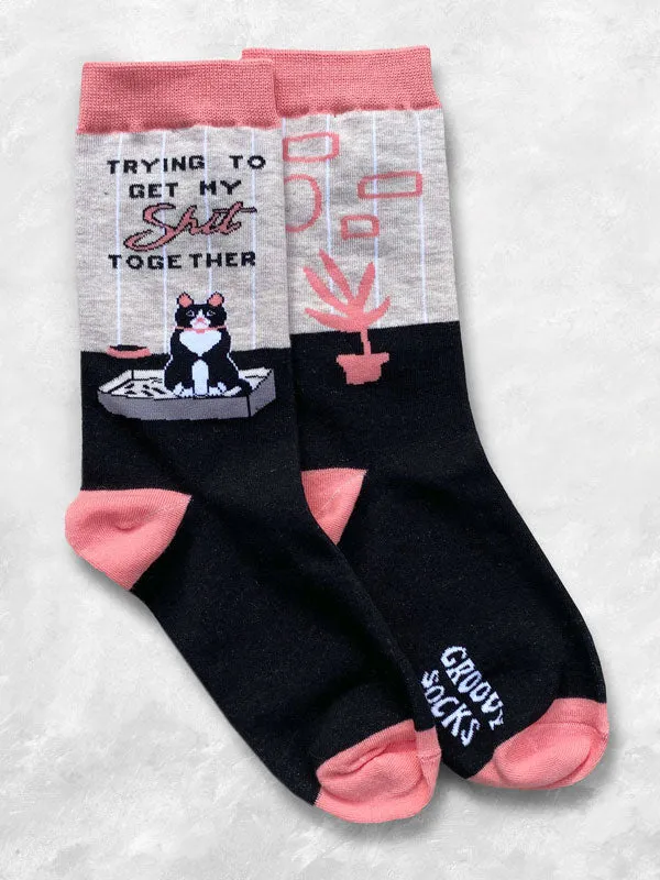 Trying Cat Women’s Crew Socks