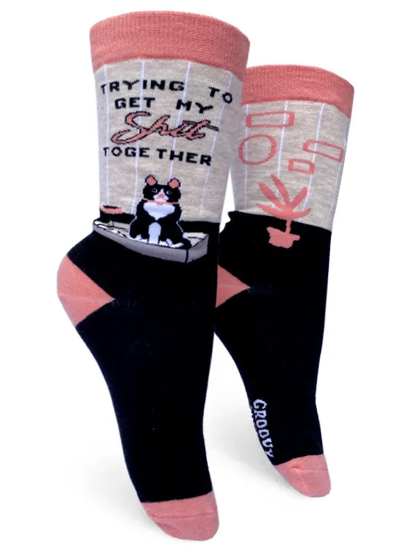 Trying Cat Women’s Crew Socks