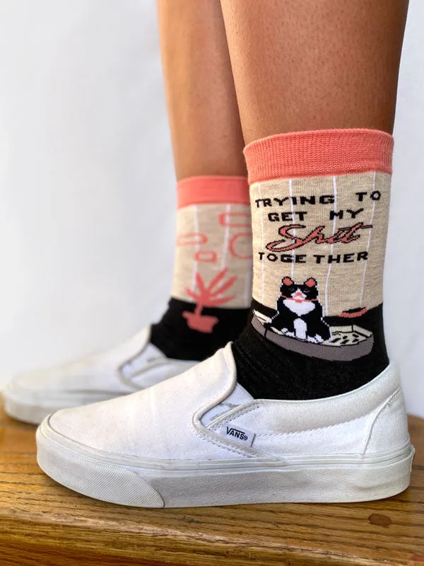 Trying Cat Women’s Crew Socks