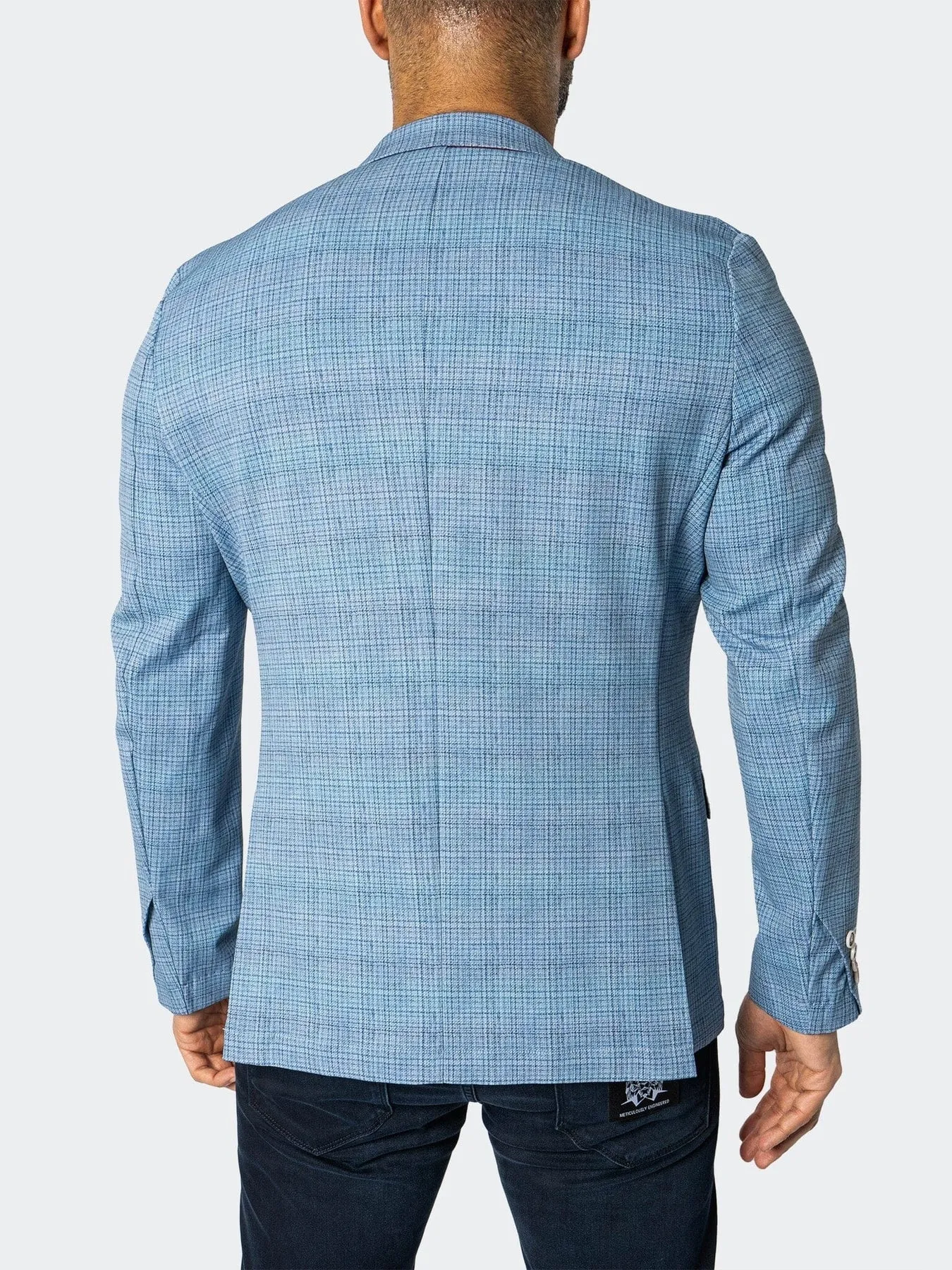 Unconstructed Stretch Blazer - Rain Blue