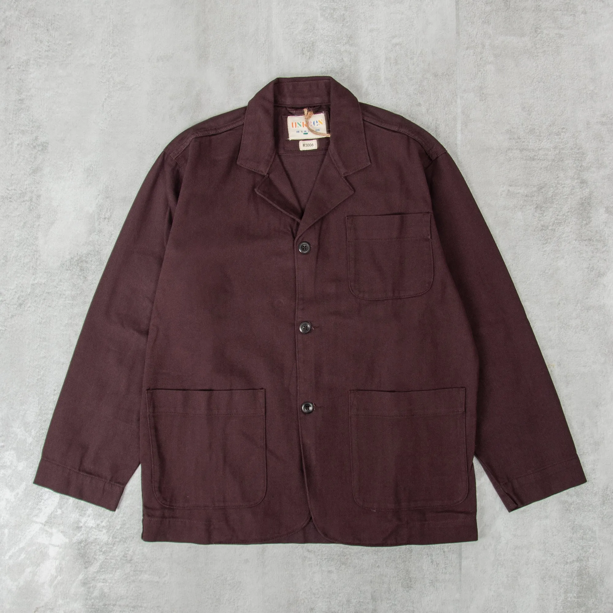 Uskees 3006 Drill Blazer - Dark Plum