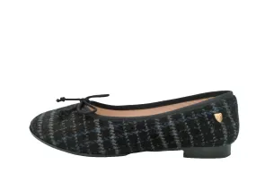 Venettini  Black Plaid Ballet Flat Dawn