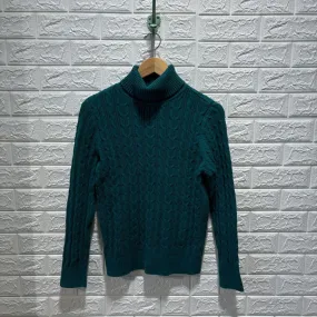 Vintage Cable Knit Turtleneck Sweater